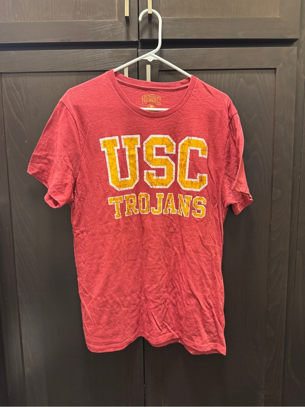 Men’s Vintage USC Trojans Red Short-Sleeve Crewneck Tee
